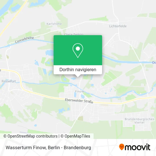 Wasserturm Finow Karte