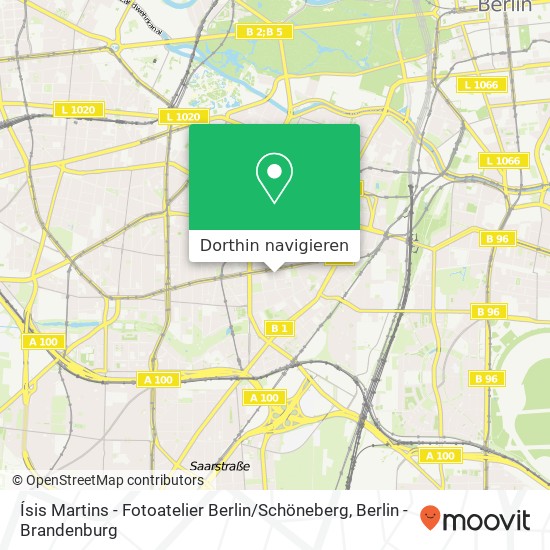 Ísis Martins - Fotoatelier Berlin / Schöneberg, Eisenacher Straße 80 Karte