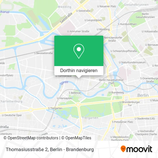 Thomasiusstraße 2 Karte