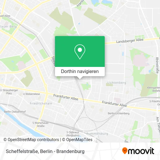 Scheffelstraße Karte