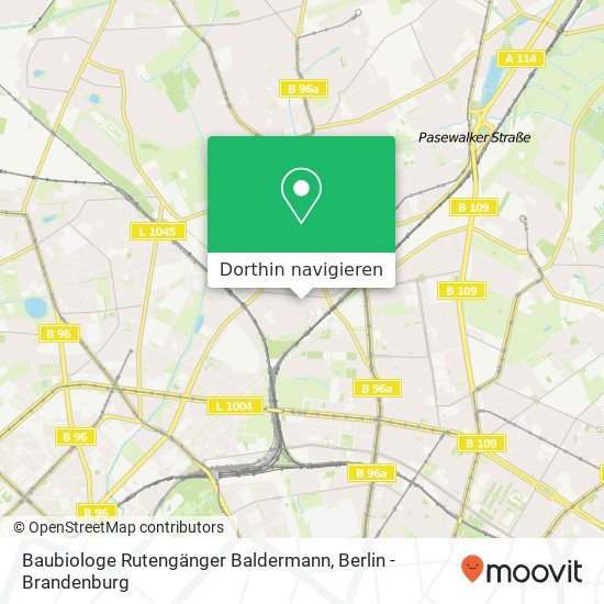 Baubiologe Rutengänger Baldermann, Heynstraße 3 Karte