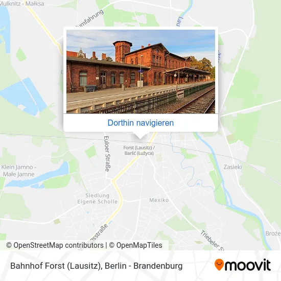 Bahnhof Forst (Lausitz) Karte