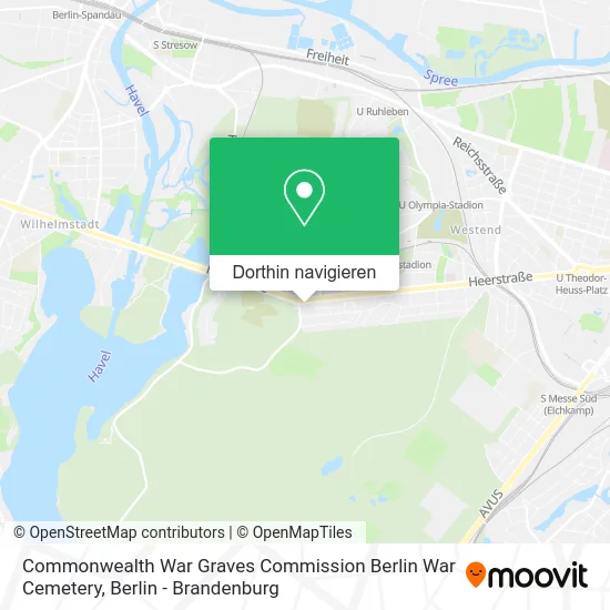 Commonwealth War Graves Commission Berlin War Cemetery Karte