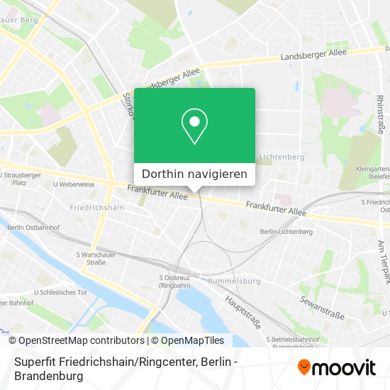 Superfit Friedrichshain / Ringcenter Karte