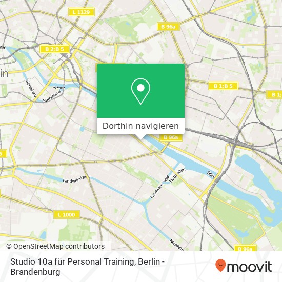 Studio 10a für Personal Training, Köpenicker Straße 10A Karte