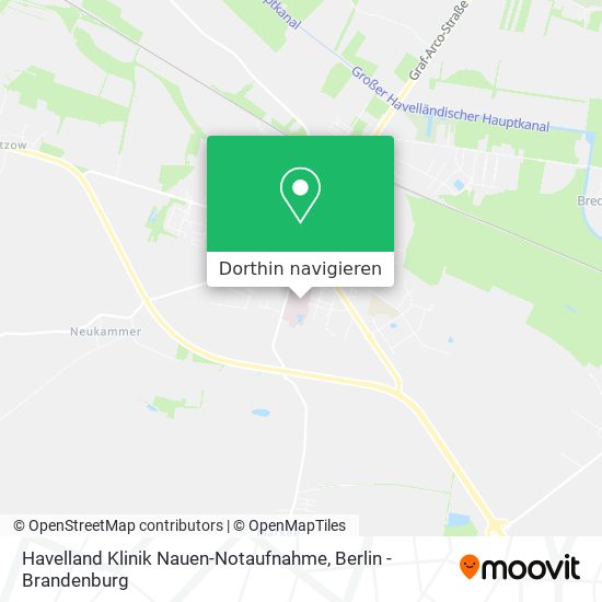 Havelland Klinik Nauen-Notaufnahme Karte