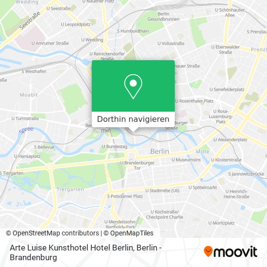 Arte Luise Kunsthotel Hotel Berlin Karte