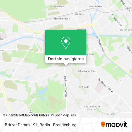 Britzer Damm 191 Karte