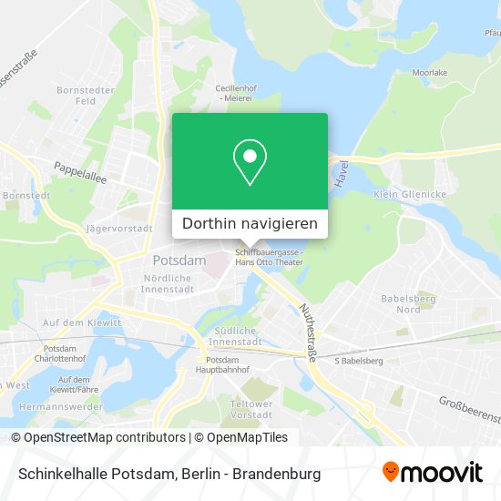 Schinkelhalle Potsdam Karte