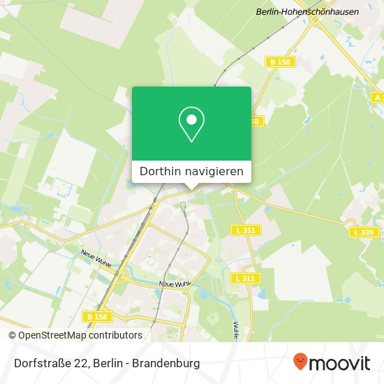 Dorfstraße 22, 16356 Ahrensfelde Karte