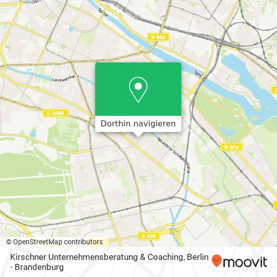 Kirschner Unternehmensberatung & Coaching, Weserstraße 57 Karte