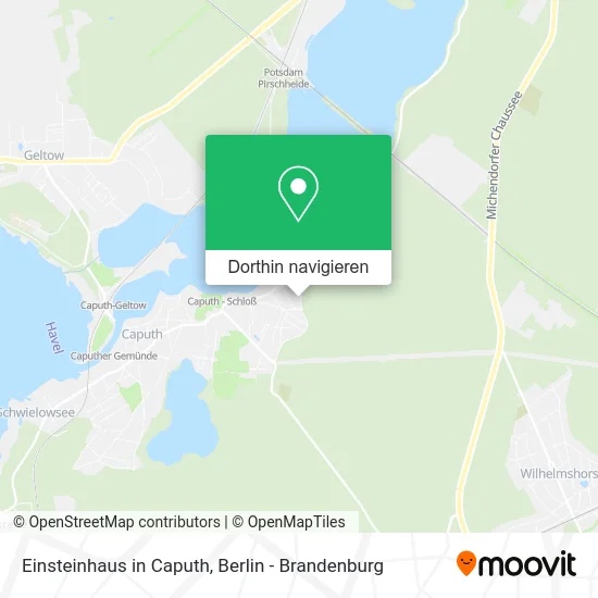 Einsteinhaus in Caputh Karte