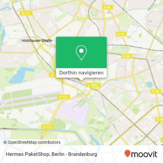 Hermes PaketShop, Scharnweberstraße 116 Karte