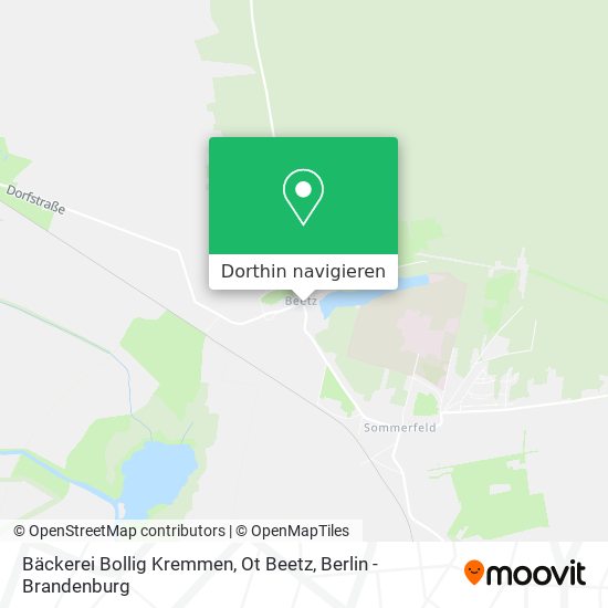Bäckerei Bollig Kremmen, Ot Beetz Karte