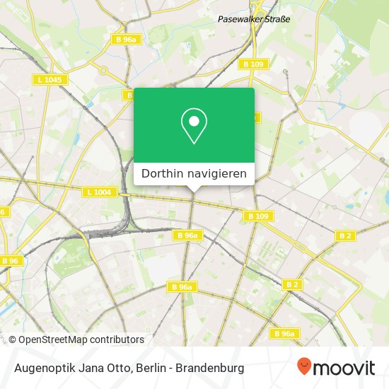 Augenoptik Jana Otto, Berliner Straße 76 Karte