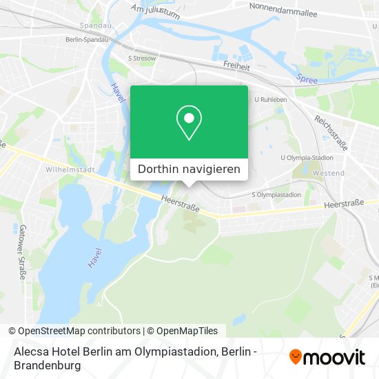 Alecsa Hotel Berlin am Olympiastadion Karte