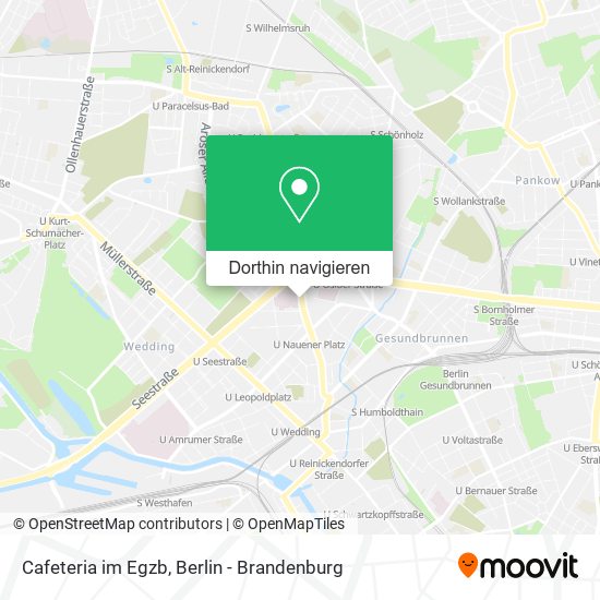 Cafeteria im Egzb Karte