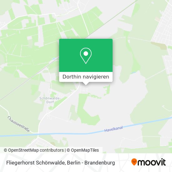 Fliegerhorst Schönwalde Karte