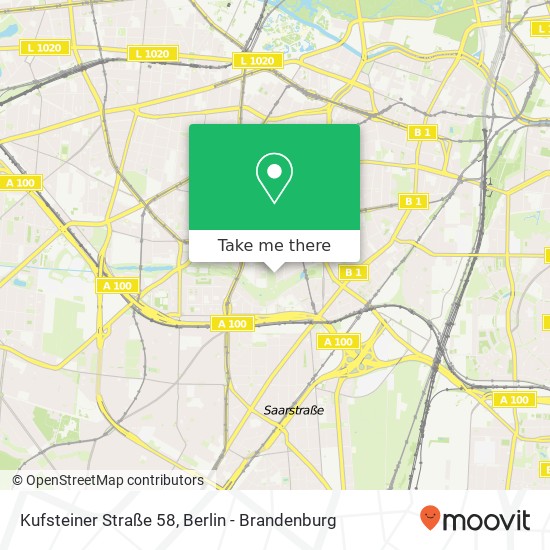 Kufsteiner Straße 58, Schöneberg, 10825 Berlin Karte