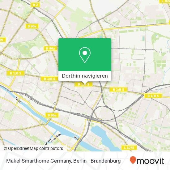 Makel Smarthome Germany, Frankfurter Allee 62 Karte