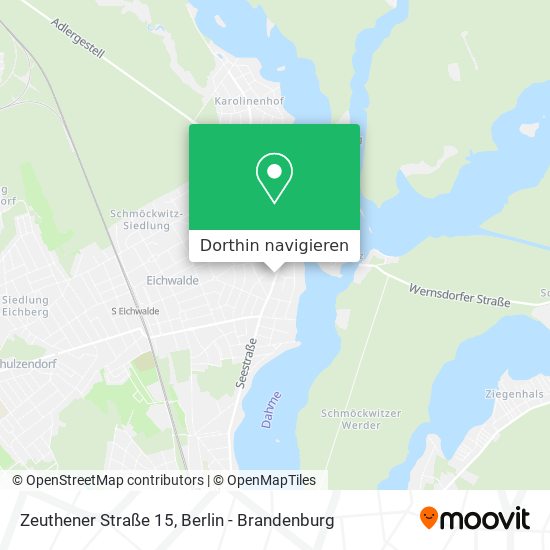 Zeuthener Straße 15 Karte