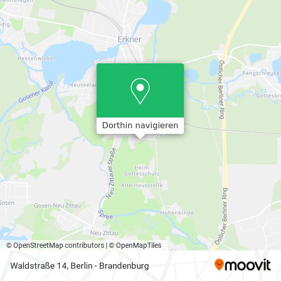 Waldstraße 14 Karte