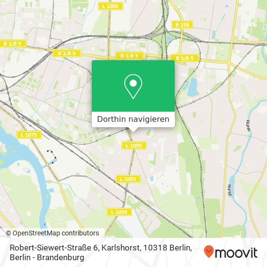 Robert-Siewert-Straße 6, Karlshorst, 10318 Berlin Karte