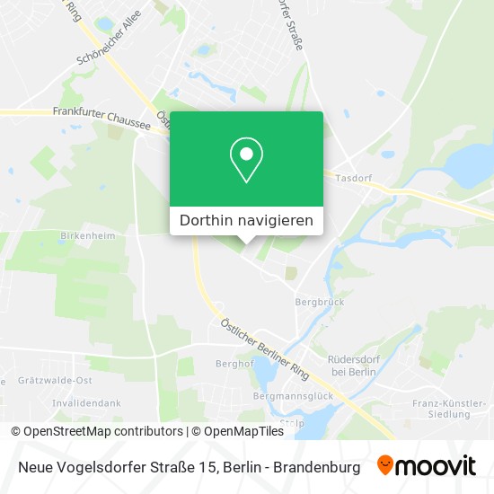 Neue Vogelsdorfer Straße 15 Karte