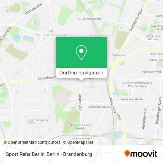 Sport Reha Berlin Karte