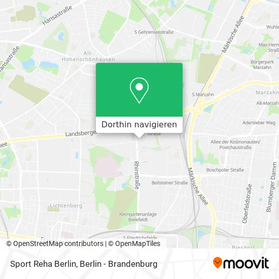 Sport Reha Berlin Karte
