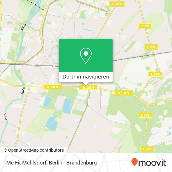 Mc Fit Mahlsdorf, Alt-Mahlsdorf Karte