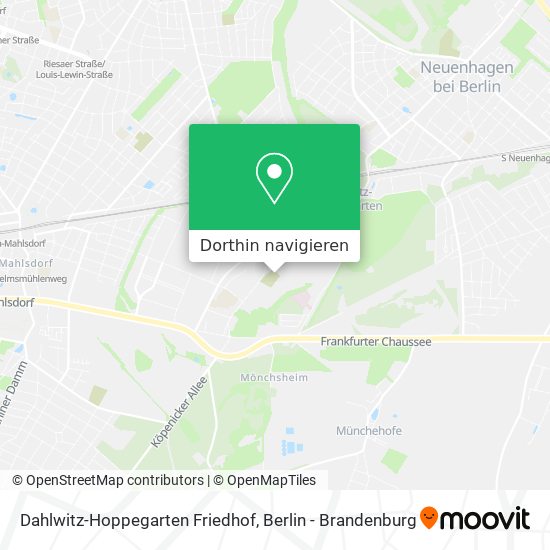 Dahlwitz-Hoppegarten Friedhof Karte