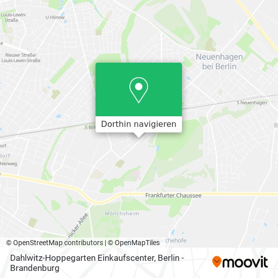 Dahlwitz-Hoppegarten Einkaufscenter Karte