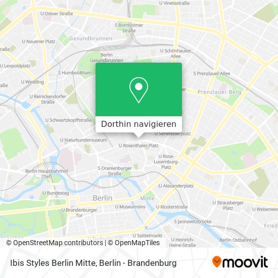 Ibis Styles Berlin Mitte Karte