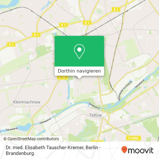 Dr. med. Elisabeth Tauscher-Kremer, Lupsteiner Weg 62 Karte