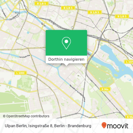Ulpan Berlin, Isingstraße 8 Karte
