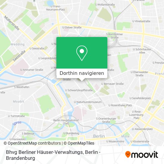 Bhvg Berliner Häuser-Verwaltungs Karte