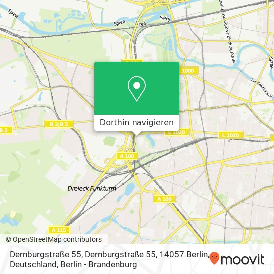 Dernburgstraße 55, Dernburgstraße 55, 14057 Berlin, Deutschland Karte