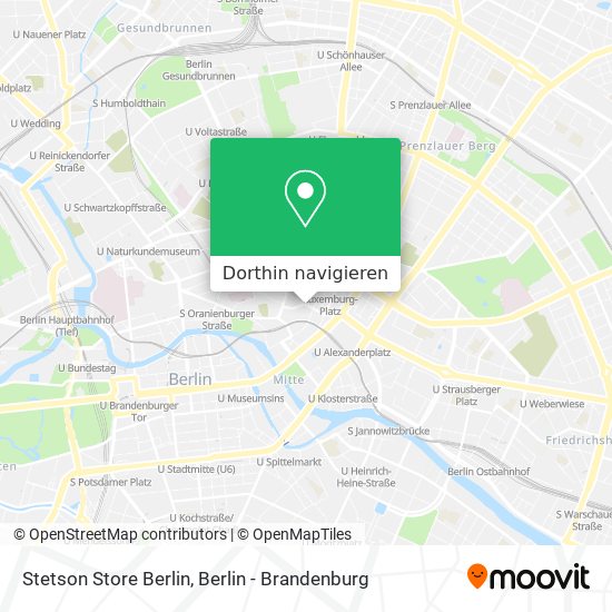 Stetson Store Berlin Karte