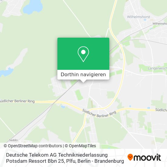Deutsche Telekom AG Technikniederlassung Potsdam Ressort Bbn 25, Plfu Karte