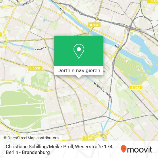 Christiane Schilling / Meike Prull, Weserstraße 174 Karte