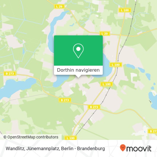 Wandlitz, Jünemannplatz Karte