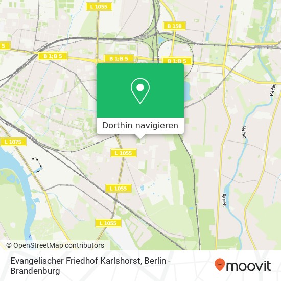 Evangelischer Friedhof Karlshorst, Karlshorst, 10318 Berlin Karte