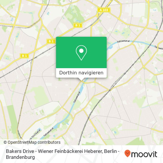 Bakers Drive - Wiener Feinbäckerei Heberer, Goerzallee 1 Karte