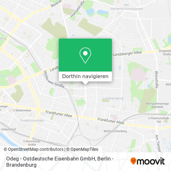 Odeg - Ostdeutsche Eisenbahn GmbH Karte