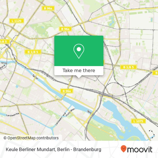 Keule Berliner Mundart, Simon-Dach-Straße 22 Karte