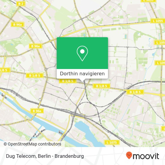 Dug Telecom, Frankfurter Allee 111 Karte