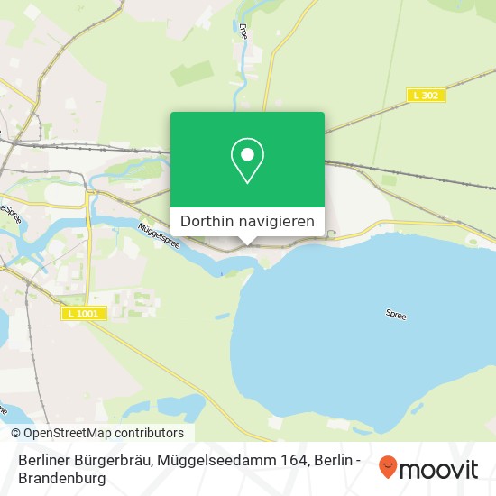 Berliner Bürgerbräu, Müggelseedamm 164 Karte