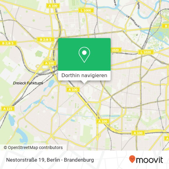 Nestorstraße 19, Halensee, 10709 Berlin Karte