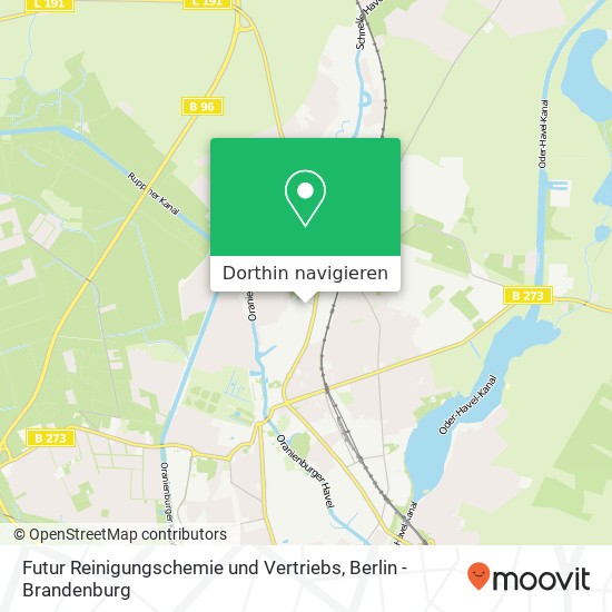 Futur Reinigungschemie und Vertriebs, Sachsenhausener Straße 26 Karte